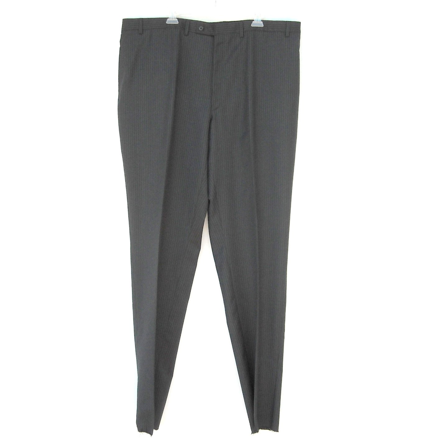 Alfani Charcoal Stripes Unhemmed Pants Size 44 NWT