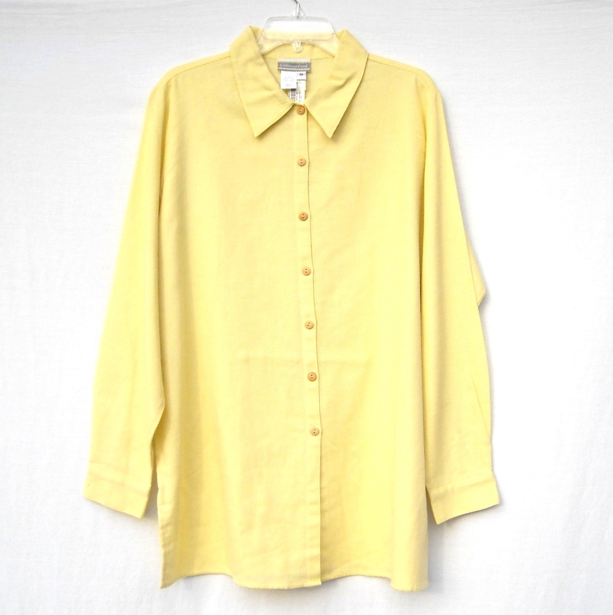 Coldwater Creek Womens Open Weave Cotton Shirt Size 1X