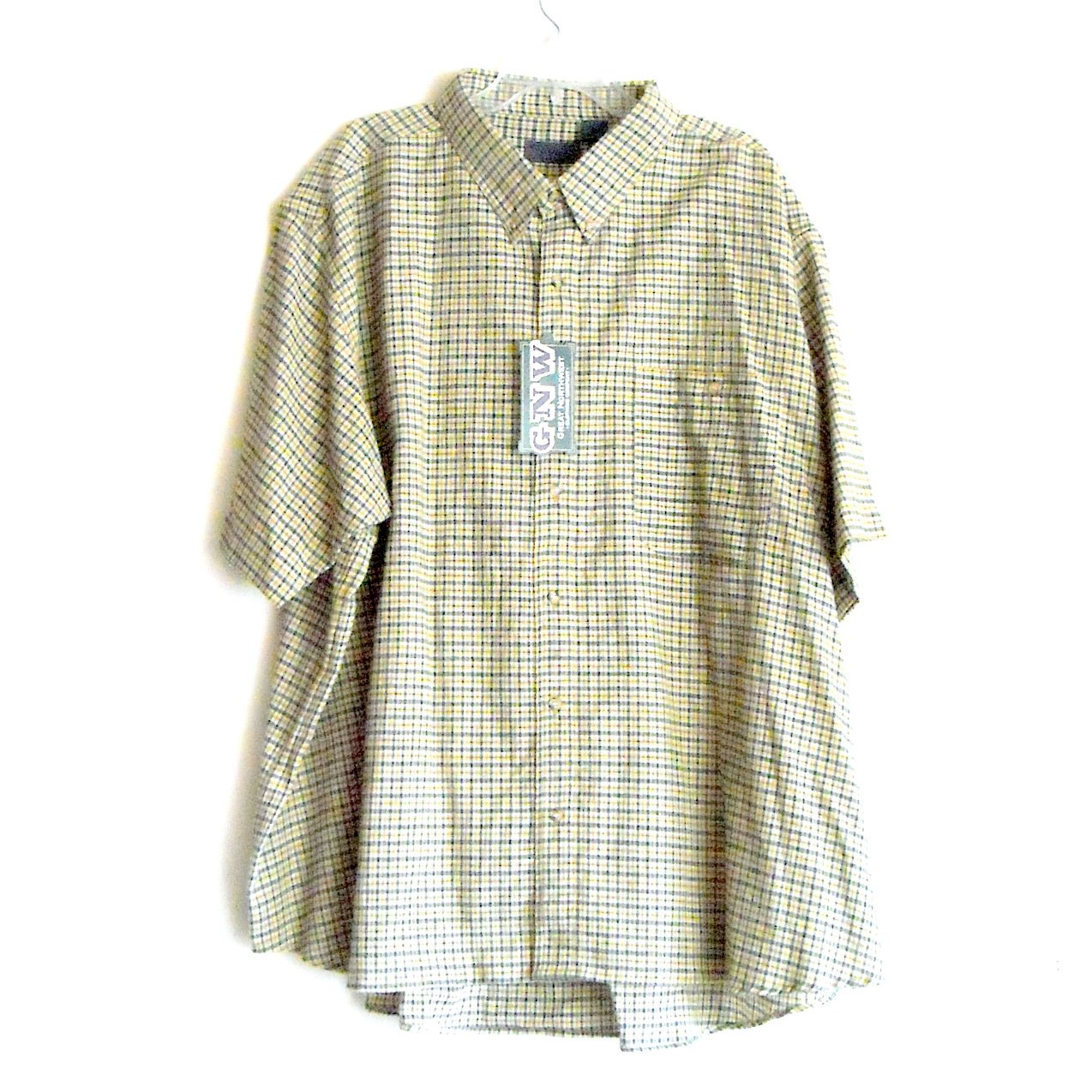 GNW Big Tall Mens Short Sleeve Shirt Size 5X