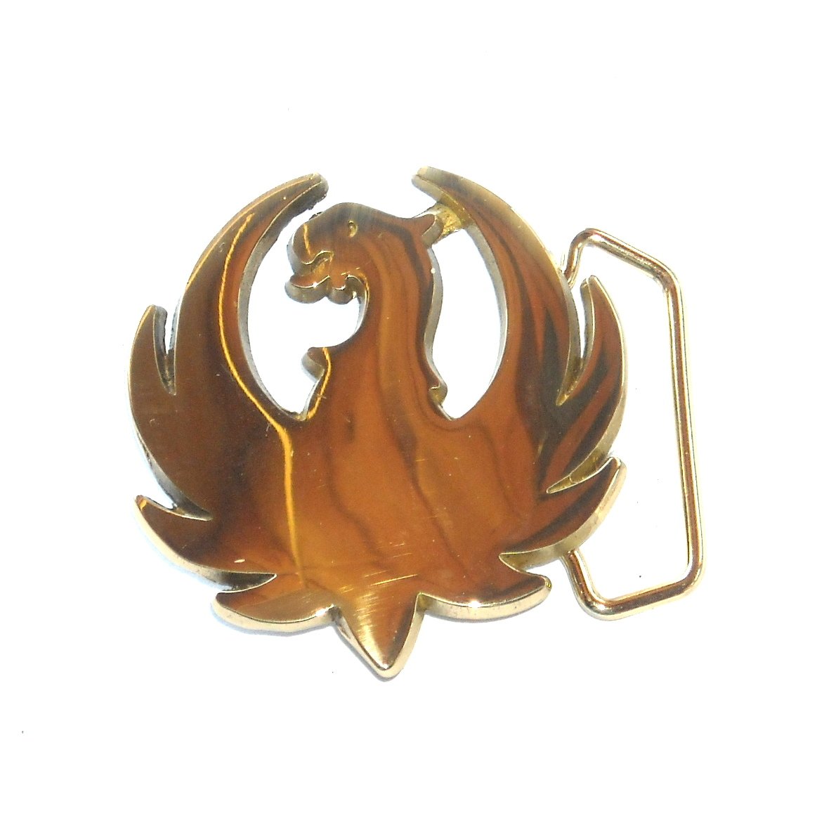 UPDATE Ruger Logo Vintage Brass Belt Buckle