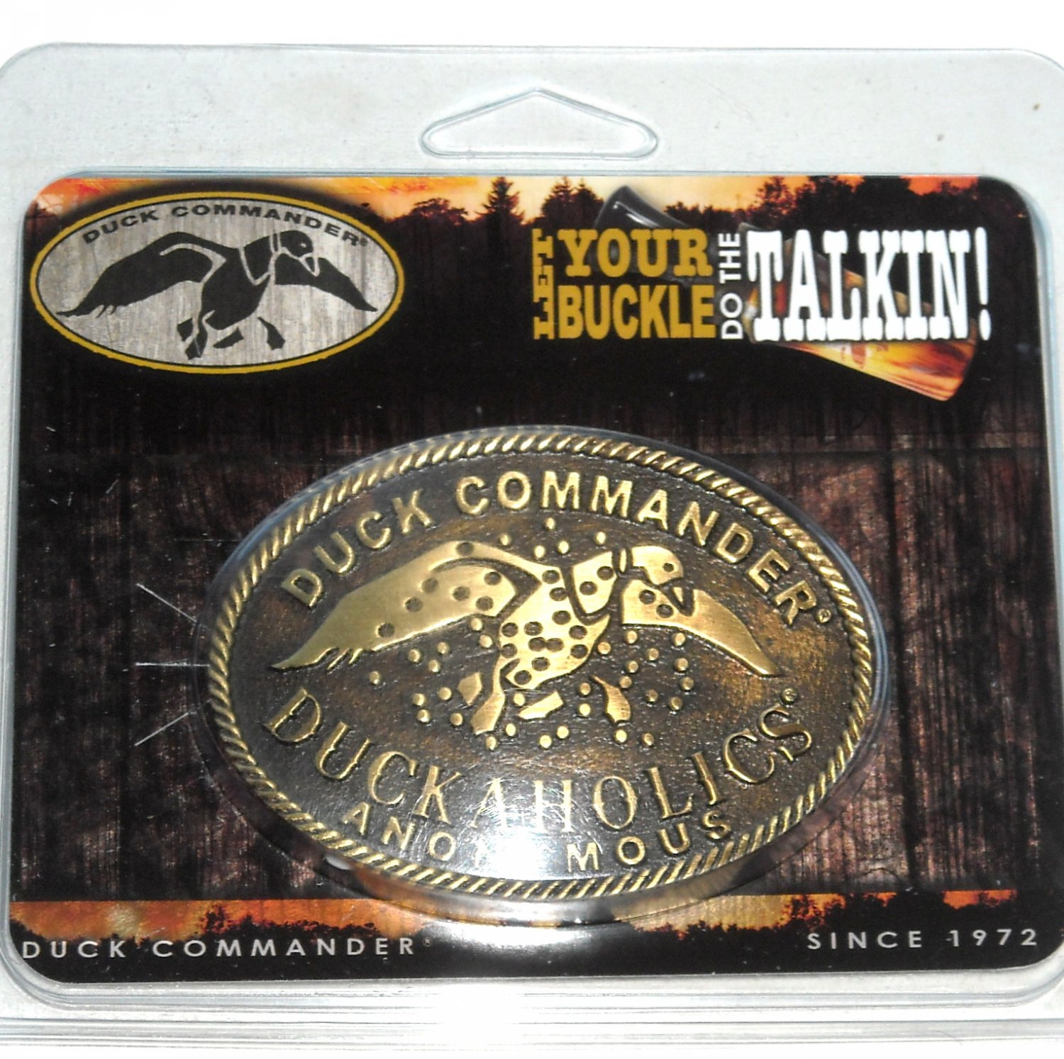 Duck Commander Montana Silversmiths Western Belt Buckle