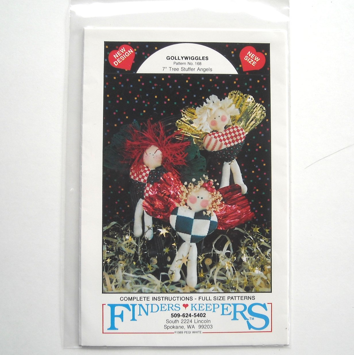 Gollywiggles Tree Stuffer Angels Finders Keepers Design Craft Pattern