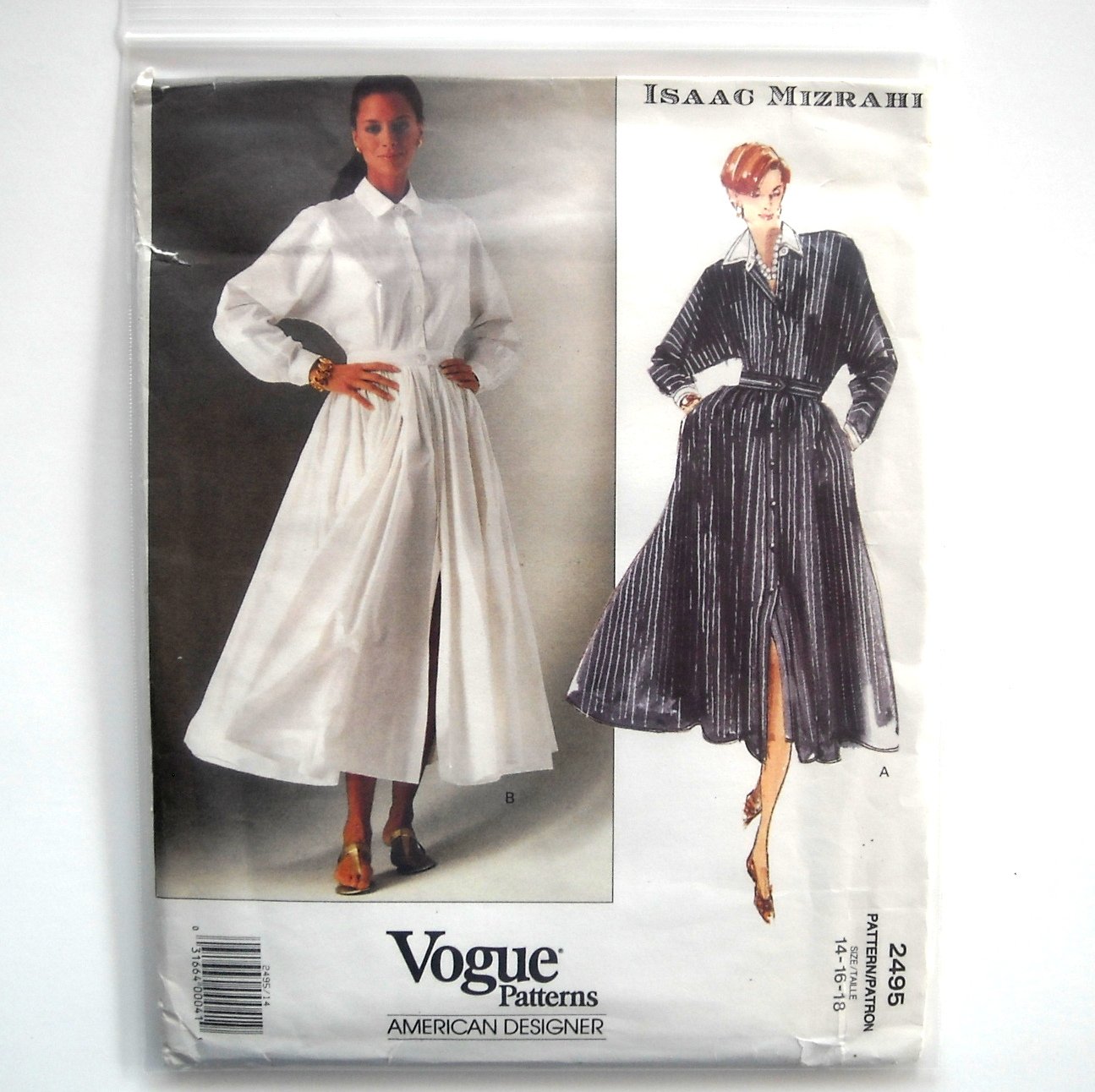 Isaac Mizrahi Misses Dress Vogue Sewing Pattern 2495