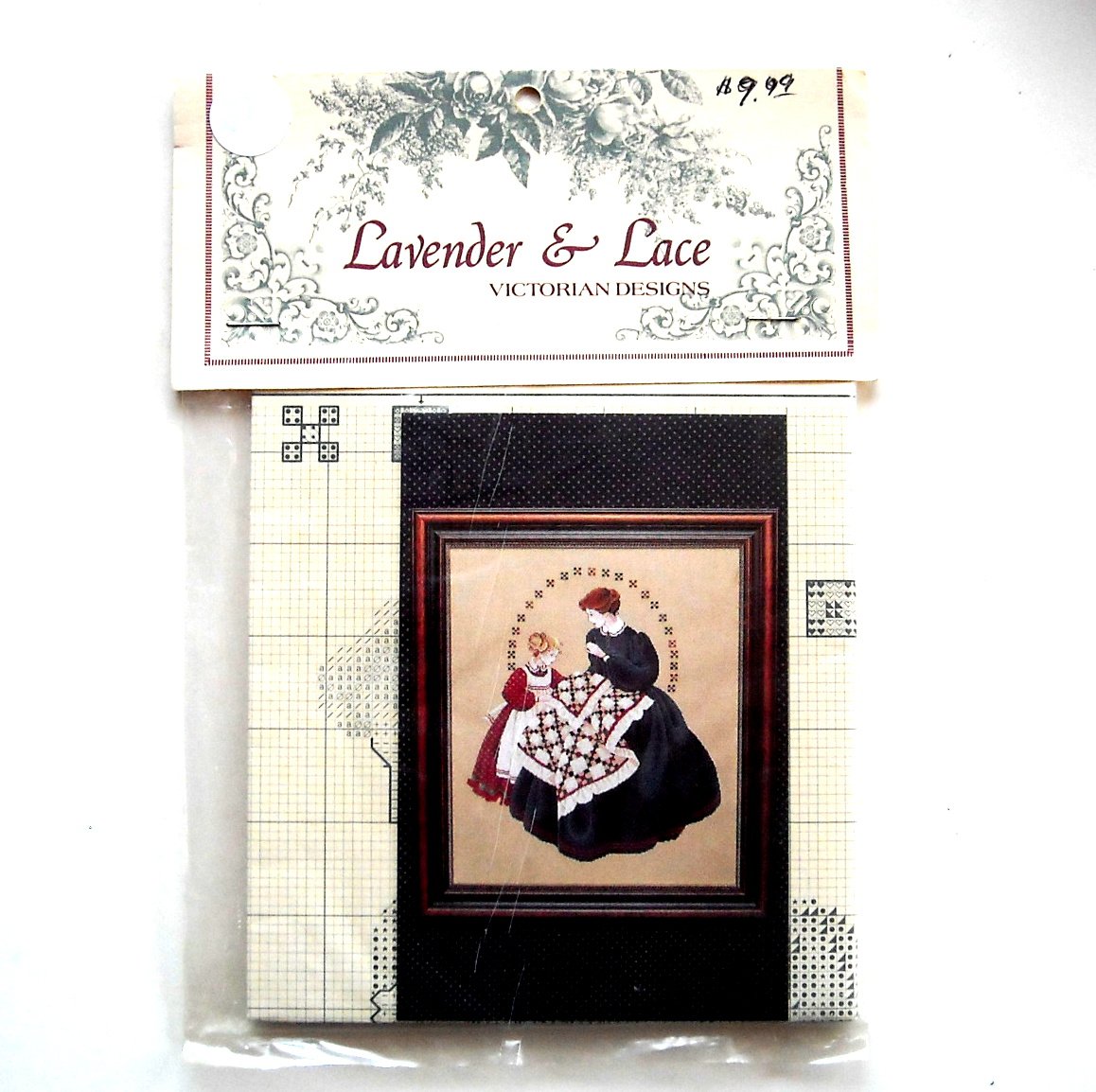 Lavender Lace Victorian Designs Quiltmaker Counted Cross Stitch Pattern