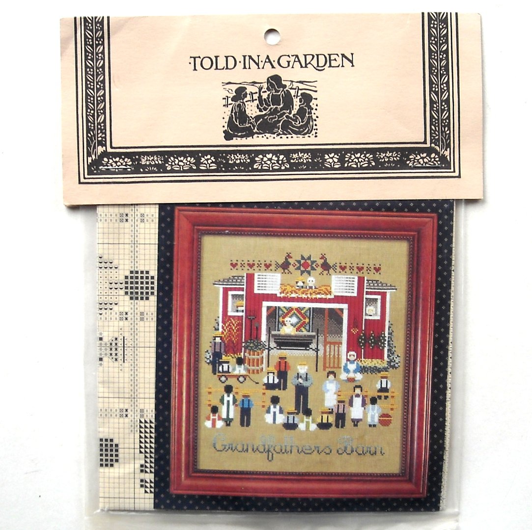 Grandfathers Barn Told In A Garden Counted Cross Stitch Pattern