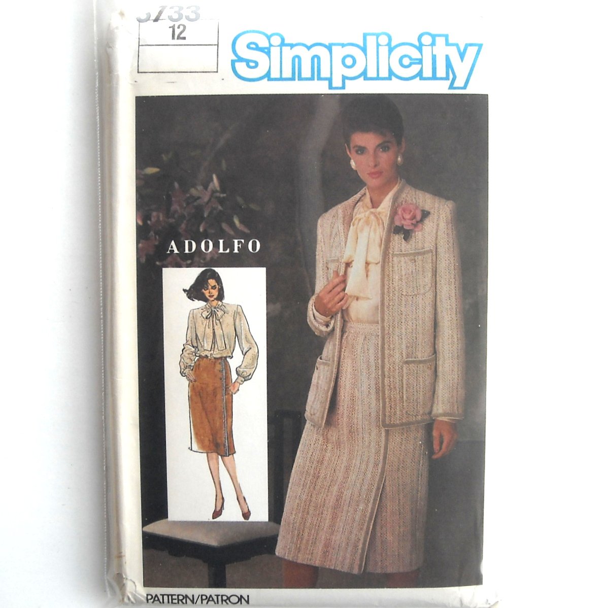 Womens Skirt Blouse Jacket Vintage Simplicity Sewing Pattern 6733