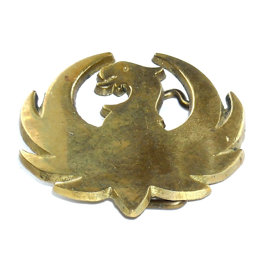 Ruger Phoenix Bird Logo Solid Brass Bbb Belt Buckle