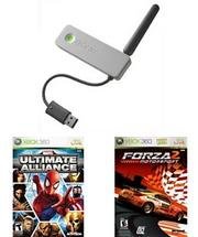 Xbox 360 Holiday Gifts Package - Xbox 360 Wireless Networking Adapter and 2 Great Games