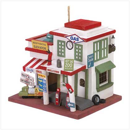 Gas Station Birdhouse