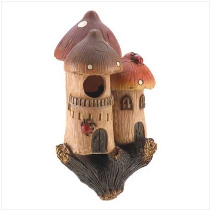 Mushroom Castle Birdhouse