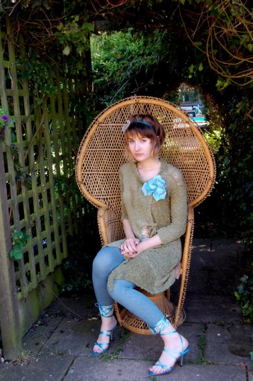Stunning made to measure hand dyed cardigan..
