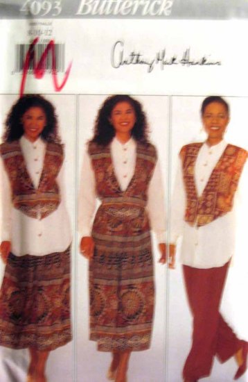 B4093 New Sewing Pattern Misses' Ethnic or Artistic Layering Shirt Tunic Skirt Pants Size 8 10 12