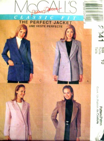 M2341 New Sewing Pattern Classic Tailored Jacket Blazer Career Wear Fitting Instructions Size 10