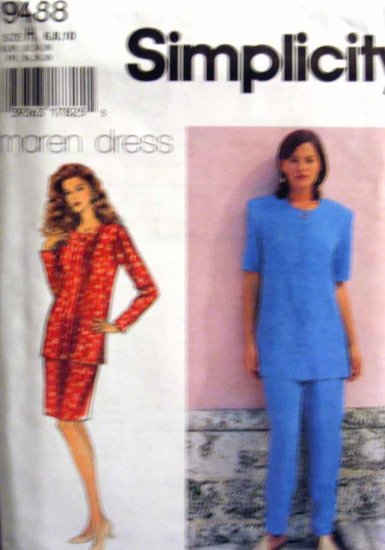 S9488 New Sewing Pattern Misses' Easy Fit Top Skirt Pants Size 6 8 10