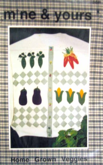 30P New Sewing Pattern Garden Vegetable Theme to Applique or Quilt on Clothing & Household Items