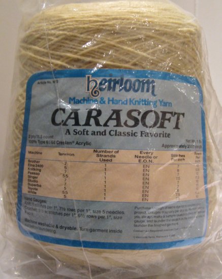 Knitting Machine or Hand Crochet Cone Yarn Thread Acrylic Bone Lace or Fingering Weight