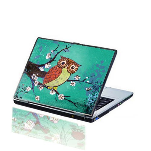 Customizable Baby Owl Laptop Skin