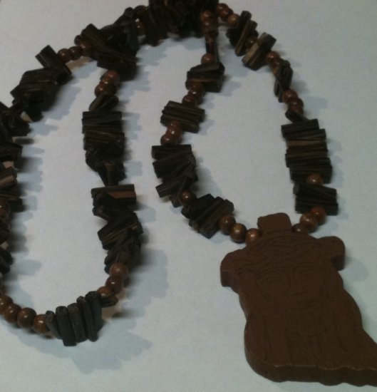 Jesus Wood Brown