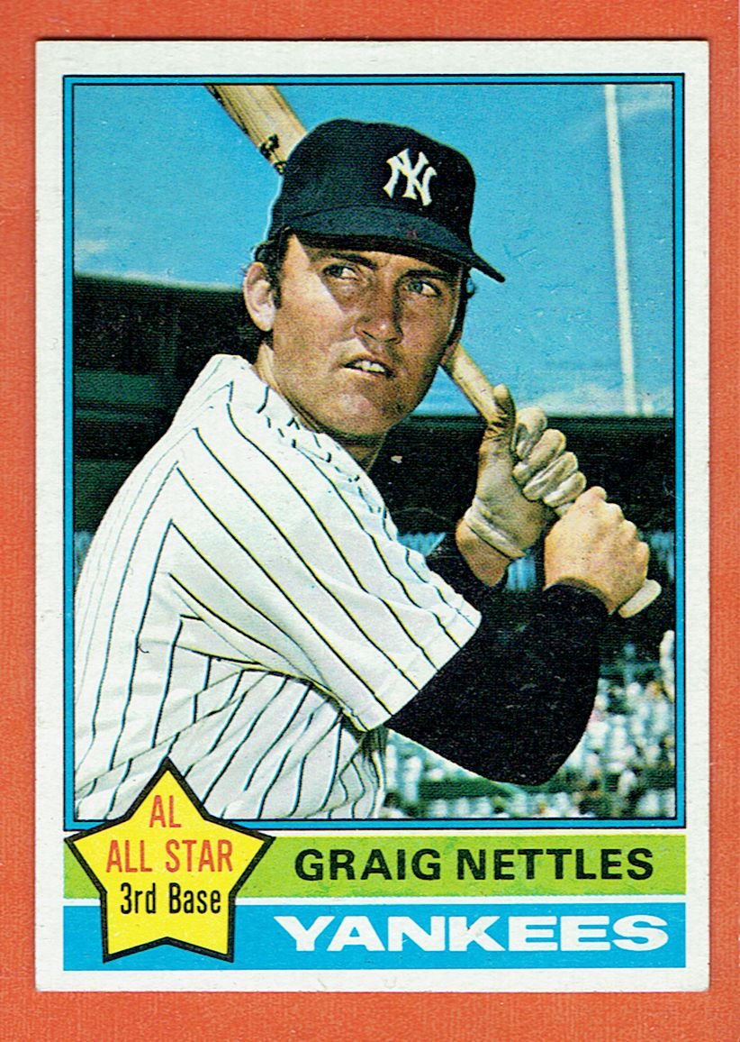 1976 Topps Graig Nettles 169 New York Yankees Card,cards