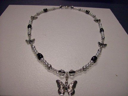 Butterfly Fashion Glass Necklace