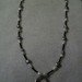 Black , Grey and Pearl Glass Necklace