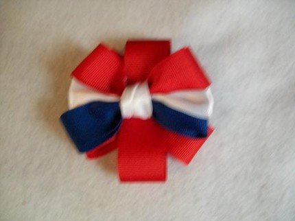 Patriotic Grosgrain Bow