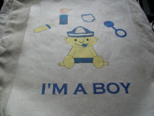 Goody Shack Exclusive I'm a Boy Diaper Bag/Tote
