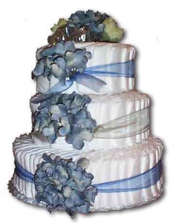 Newborn Baby Boy Nappy Cake