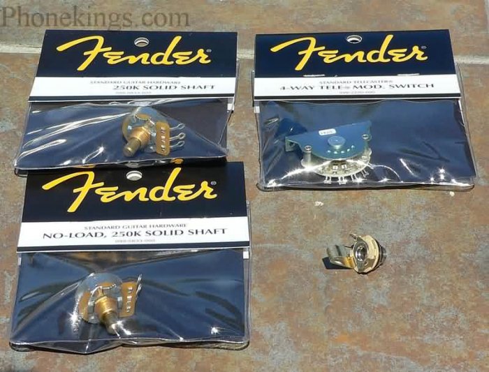 NEW Fender TeleTelecaster Tone upgrade kit! 4-way