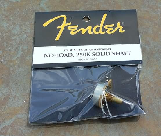 NEW Fender CTS No- Load 250K pot Tele Solid shaft