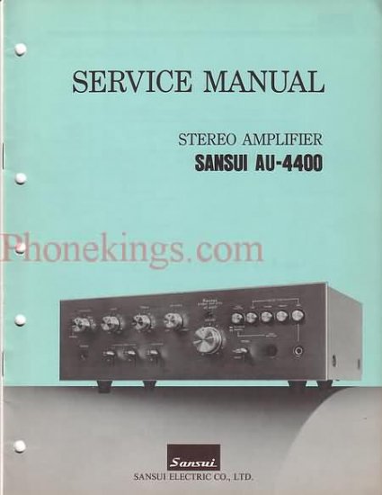 Sansui AU-4400 Stereo amplifier Service manual