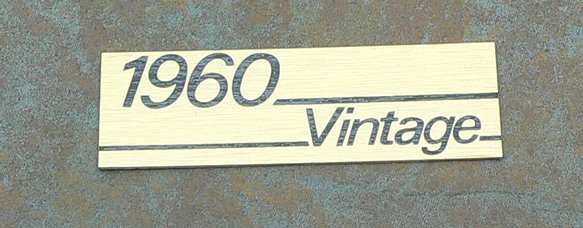 NEW Original Marshall amp Logo Plate 1960 Vintage