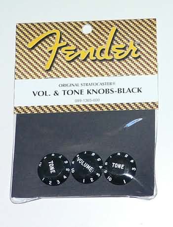 NEW Genuine Fender stratocaster strat Tone Vol knobs Bl