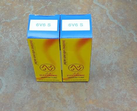 NEW Matched Pair of JJ Tesla 6V6 amplifier tubes