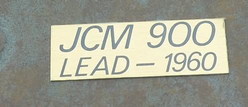 NEW Original Marshall amp Logo Plate JCM 900 Lead