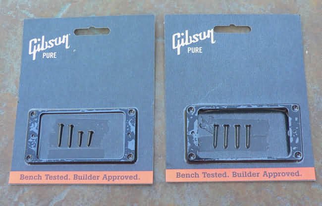 Genuine Gibson Les Paul pickup rings set Black