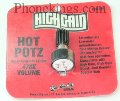 Dunlop Hot Potz Wah wah pot for crybaby effects pedal