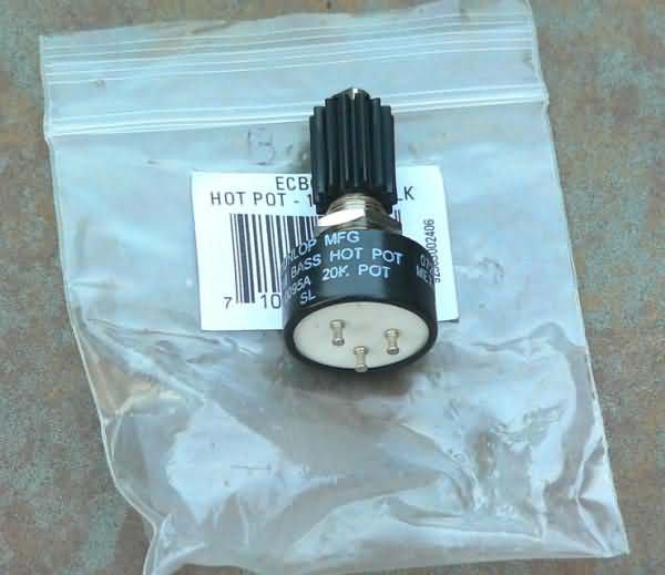 Dunlop Wah pot for 105Q Crybaby Bass Wah 20K
