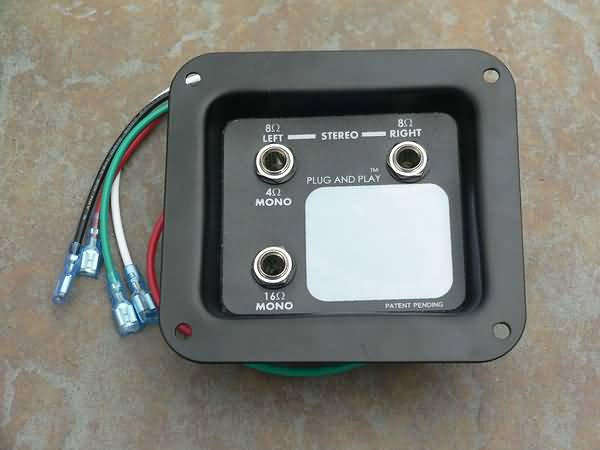 Speaker cabinet Stereo / mono Jack Plate For Fender