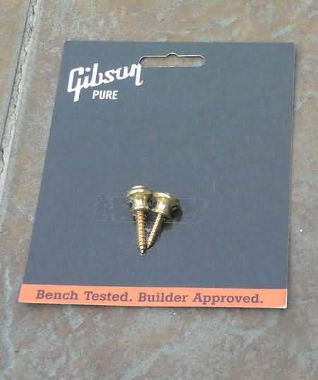 NEW Genuine Gibson Strap Buttons with screws Brass