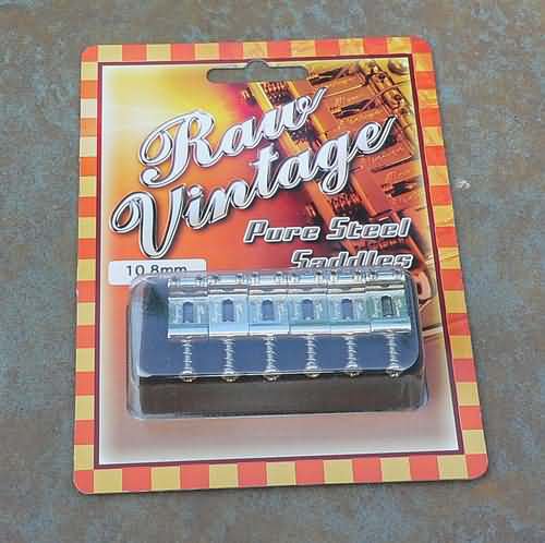 Raw Vintage Pure Steel Saddles Fender Strat guitar GOTO