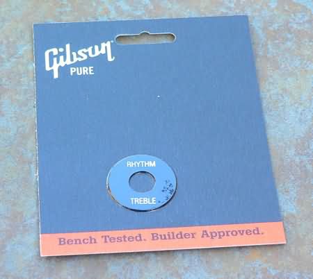 NEW Gibson Switch washer plate BLACK / WHITE Les paul