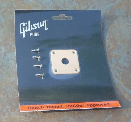 NEW Gibson Jack plate CREME with screws