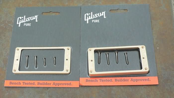 Genuine Gibson Les Paul pickup rings set Creme