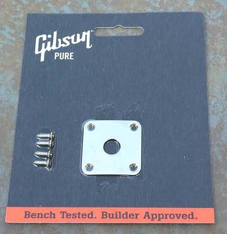 NEW Gibson Jack plate NICKEL with screws