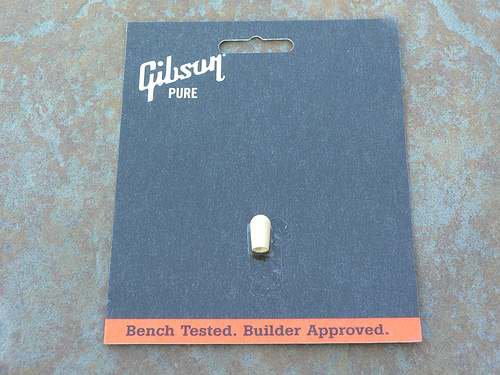 NEW Gibson Pickup switch tip cap White