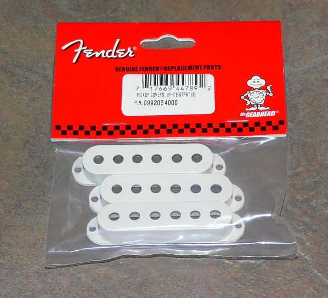 NEW Fender stratocaster strat Pickup Covers White