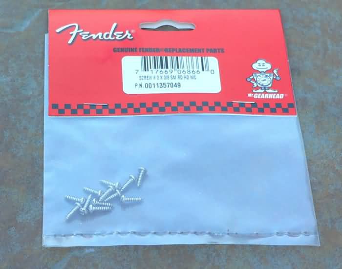 Fender StratocasterTele Tuner Mounting screws 12
