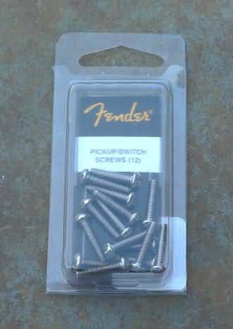 Fender Stratocaster tele pickup switch nickel screws 12