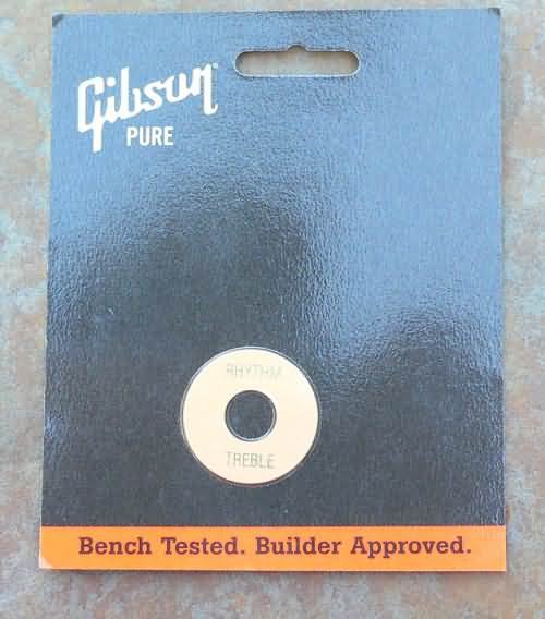 NEW Gibson Switch washer plate CREME / Gold Les paul